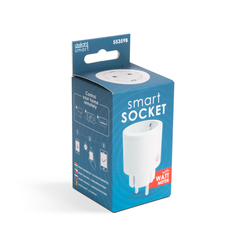 Priza inteligentă WIFI cu contor de consum compatibilă Amazon Alexa Google Home Siri IFTTT Delight 55359B – IoElectronice.ro [3]