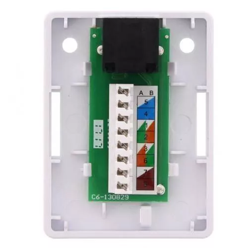 Priza simplă UTP cat6 RJ45 neecranat pe tencuiala Well - IoElectronice.ro [2]