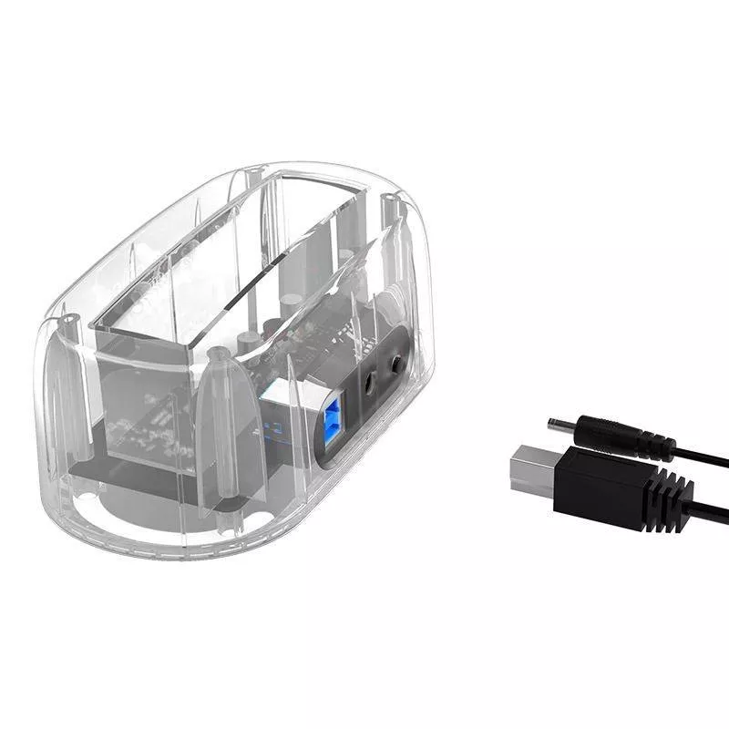 Rack HDD 2.5 3.5 inch USB 3.0 transparent cu docking station Orico – IoElectronice.ro [2]