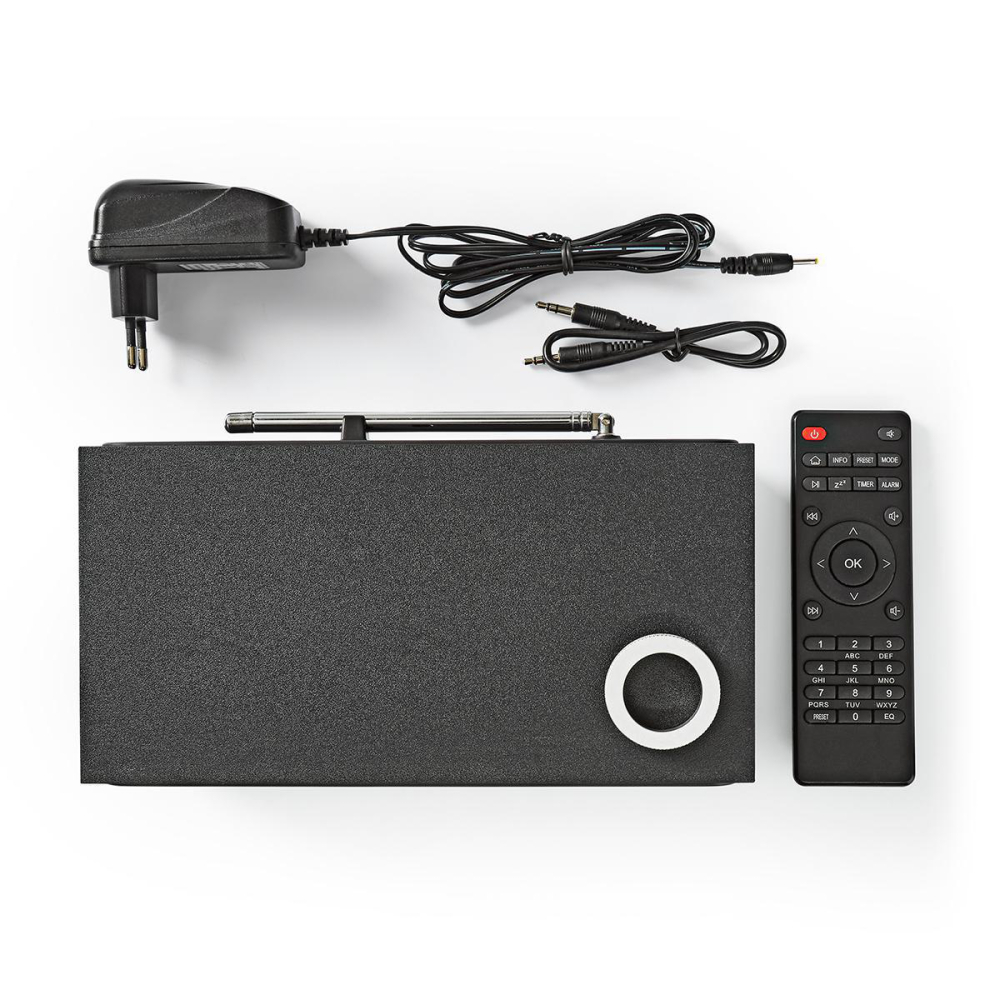 Radio cu internet FM Bluetooth telecomandă 18W negru Nedis – IoElectronice.ro [2]