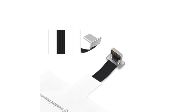 Receptor wireless Qi pentru iPhone Apple – Încărcare rapidă și sigură cu adaptor Lightning Choetech WP-IP-301WH [5]
