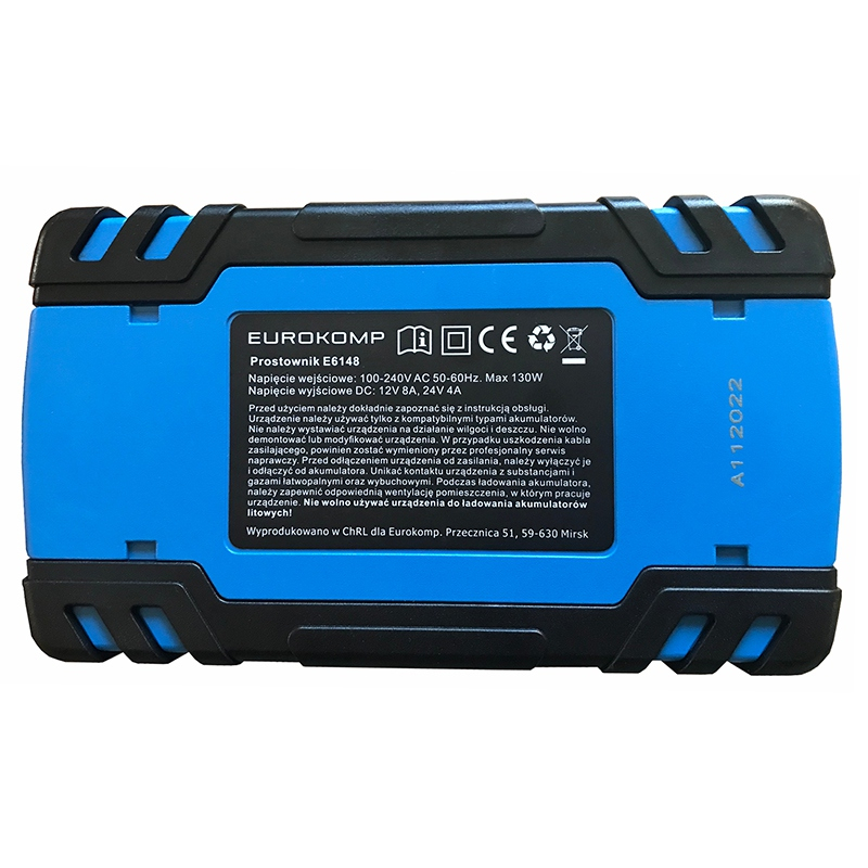 Redresor automat cu microprocesor 12V/8A - 24V/4A EUROKOMP E6148, siguranță și performanță pentru baterii auto, motociclete și barci [3]