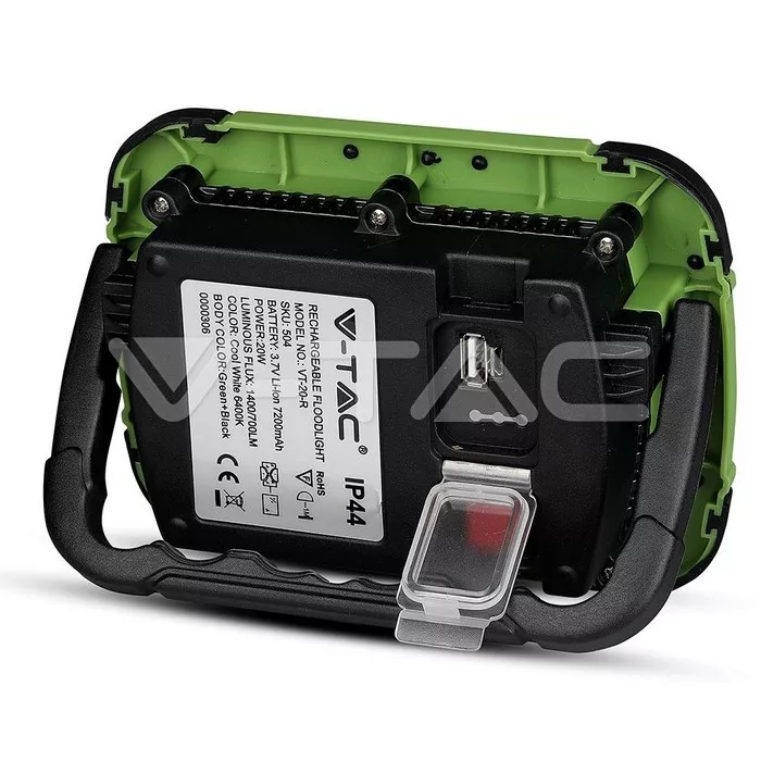 Reflector portabil 20W IP44 4000K 1400lm cip SAMSUNG V-TAC – IoElectronice.ro [3]