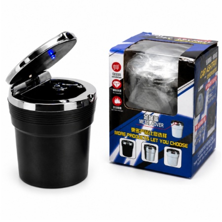 Scrumiera auto LB-005 cu iluminare LED si capac [2]