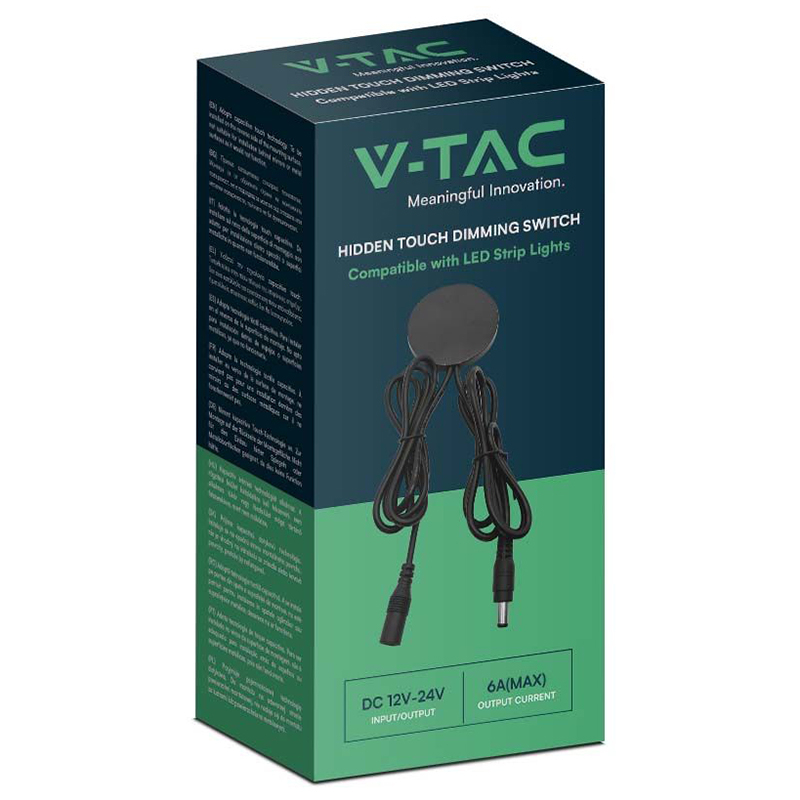 Senzor SMART TOUCH dimabil pentru banda LED - negru V-tac SKU-23466 – IoElectronice.ro [2]