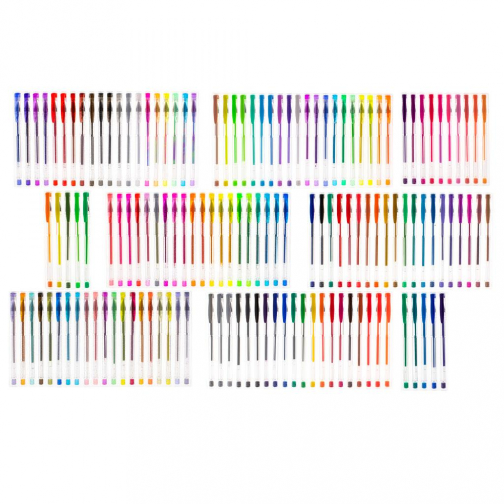 Set 140 Pixuri Gel cu Sclipici, Culori Vii și Creative – Cadou Perfect pentru Pasionați de Artă [8]