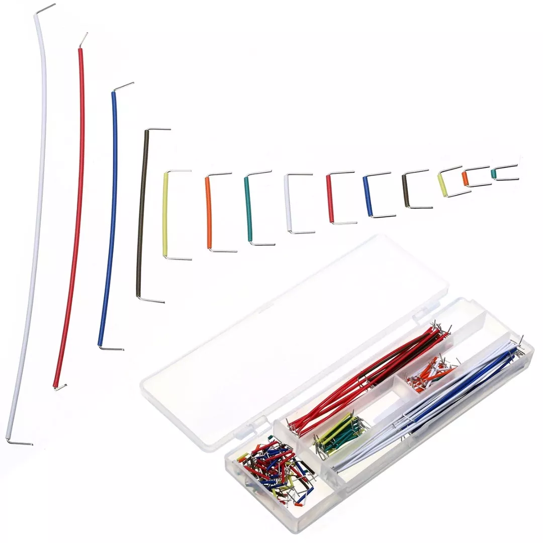 Set 140 cabluri breadboard jumpers - cabluri flexibile, durabile, diverse culori și dimensiuni pentru prototipuri [1]