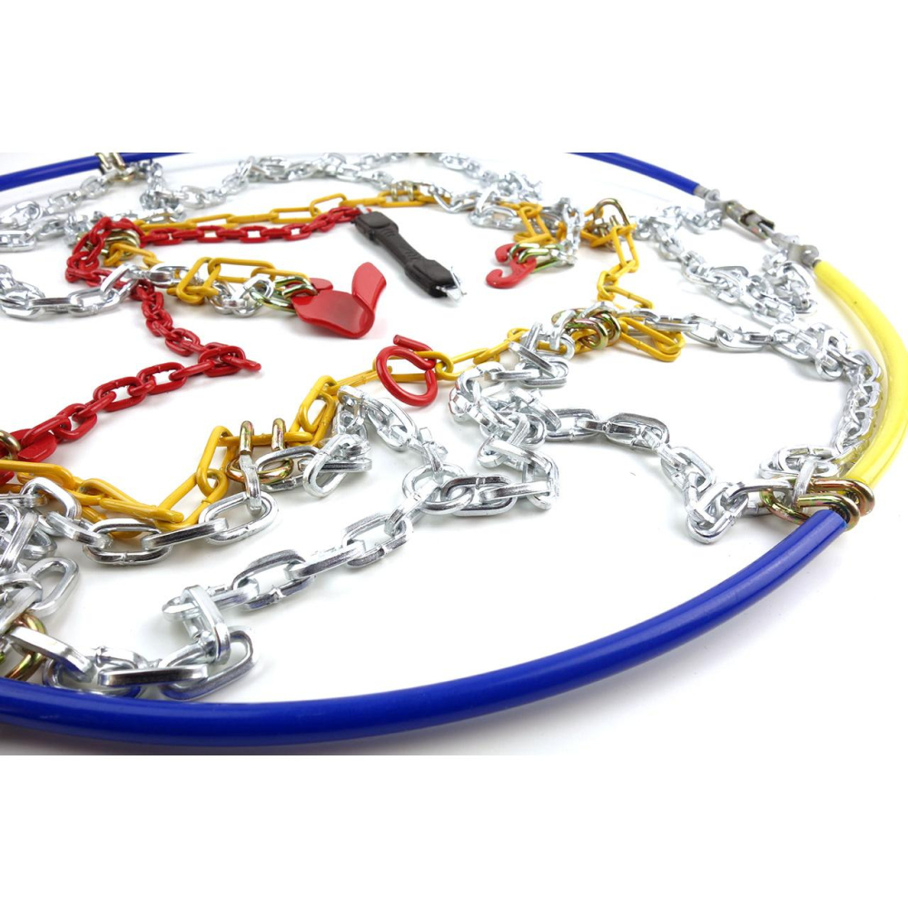 Set 2 Lanțuri de Zăpadă pentru Autoturisme, Zale 12mm, Montare Manuală, Compatibil 13-17 inch, TÜV/GS [4]