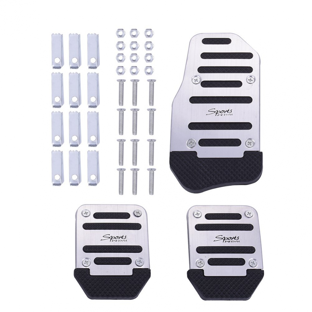 Set 3 Ornamente Pedale Tuning din Aluminiu pentru Autovehicul cu Transmisie Manuală - Stil Sport și Design Modern [2]