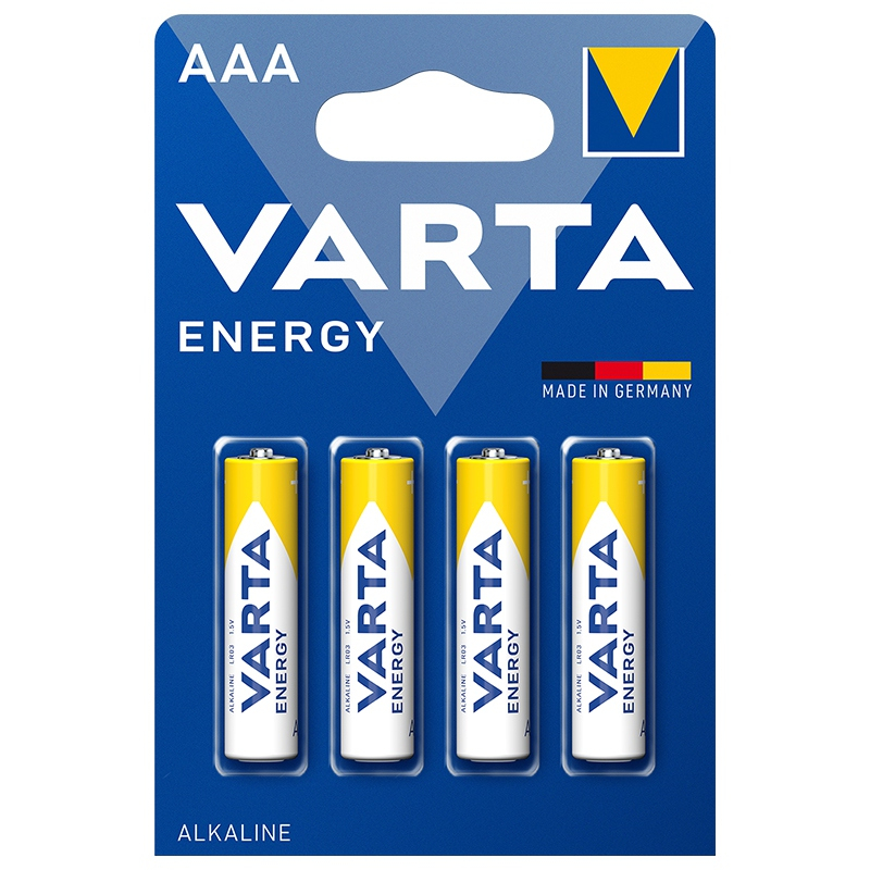 Set 4 Baterii AAA Alcaline VARTA ENERGY – Performanță și Durabilitate pentru Dispozitivele Tale [1]