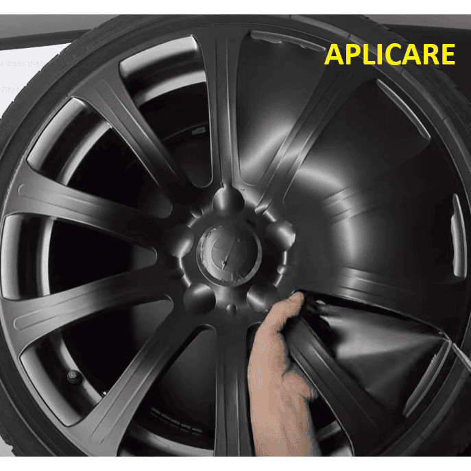 Set 4 Folii Imprimate pentru Jante Auto, EcoSolvent, Autoadezive, Rezistente la Exterior, Ø 60 cm [6]