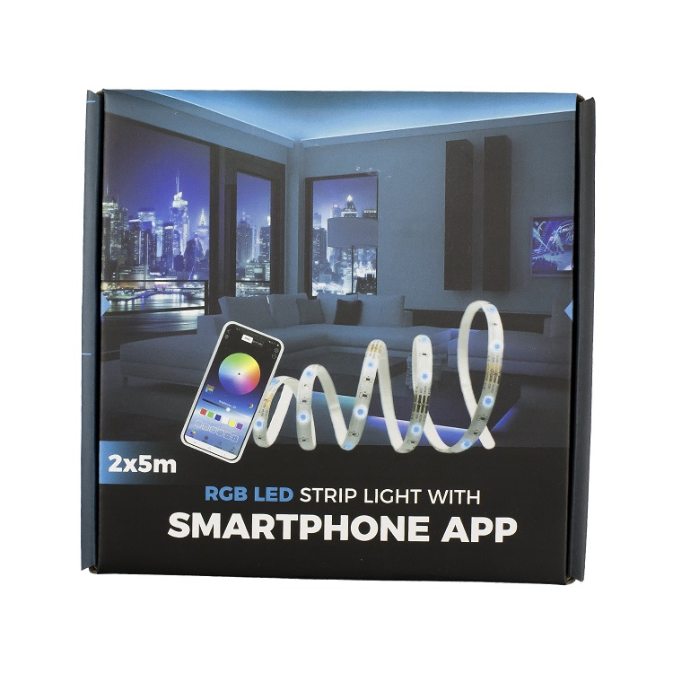 Set bandă LED 30/m RGB SMART 2x5m IP65 7.2W/m 36W SunShine – IoElectronice.ro [6]