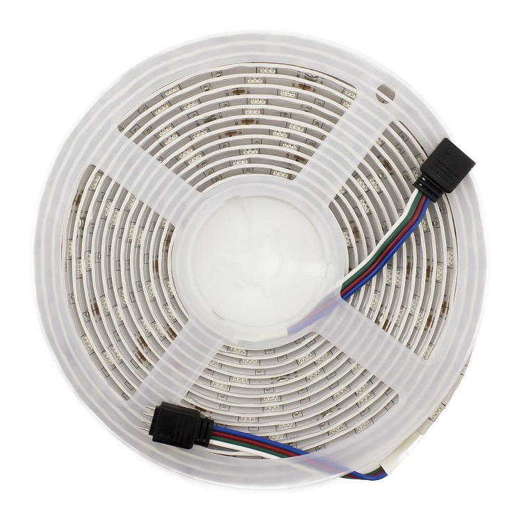 Set bandă LED 30/m SMD 5050 RGB 5m IP65 7.2W/m 420lm/m [2]