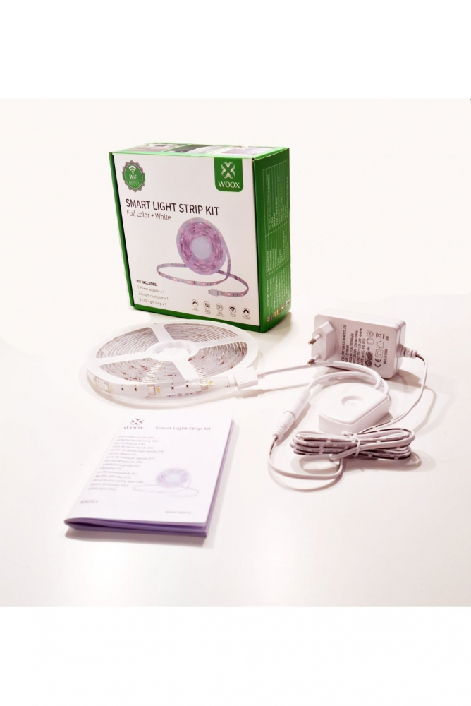 Set Banda LED WiFi Woox R5093 5m RGB + Alb Cald, Control Vocal Alexa & Google, IP65, Iluminare Personalizată [4]