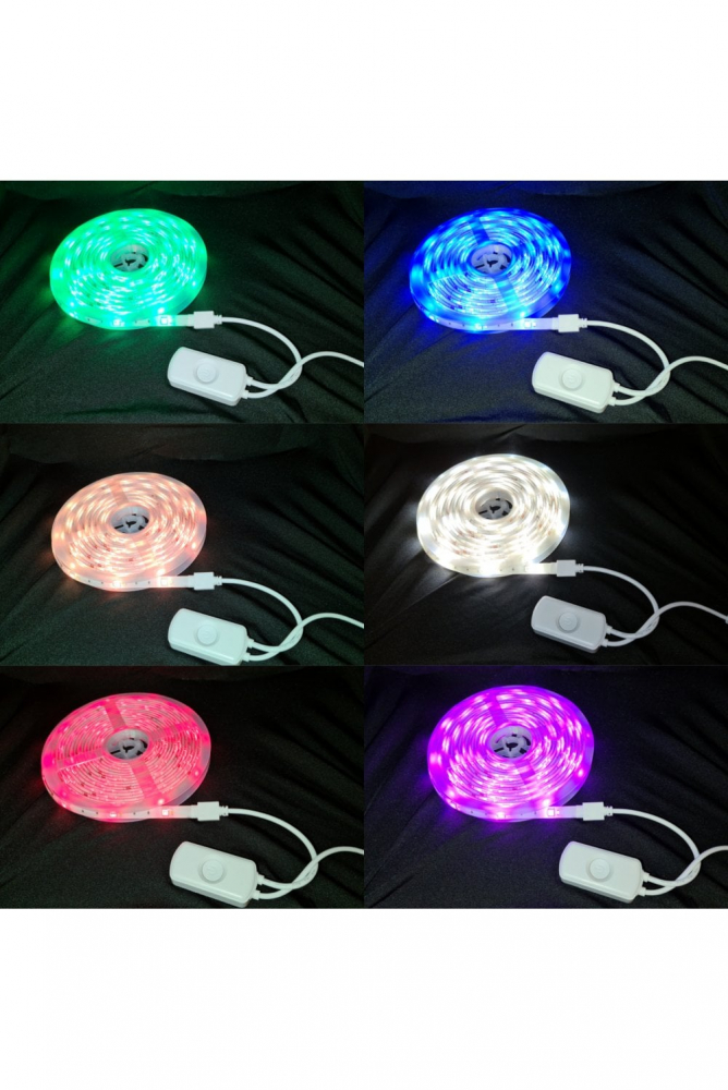Set Banda LED WiFi Woox R5093 5m RGB + Alb Cald, Control Vocal Alexa & Google, IP65, Iluminare Personalizată [5]