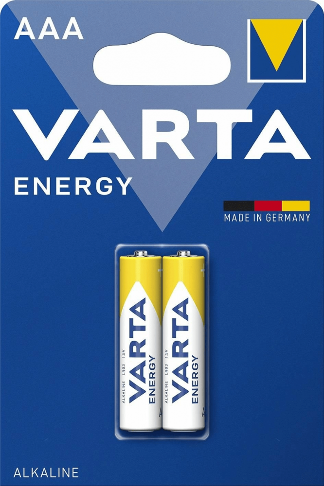 Set Baterii Alcaline R3 AAA 1.5V Varta, 2 Buc/Blister – Energie Durabilă pentru Dispozitivele Tale [1]