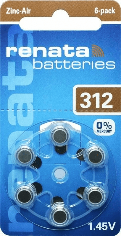 Set baterii auditive 312 ZA312 PR41 Renata 6buc/blister [1]