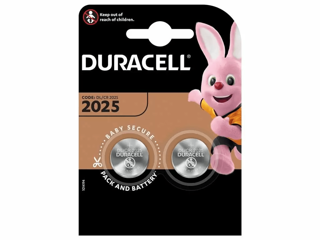 Set baterii buton litiu Duracell CR2025 3V 2buc/blister [1]