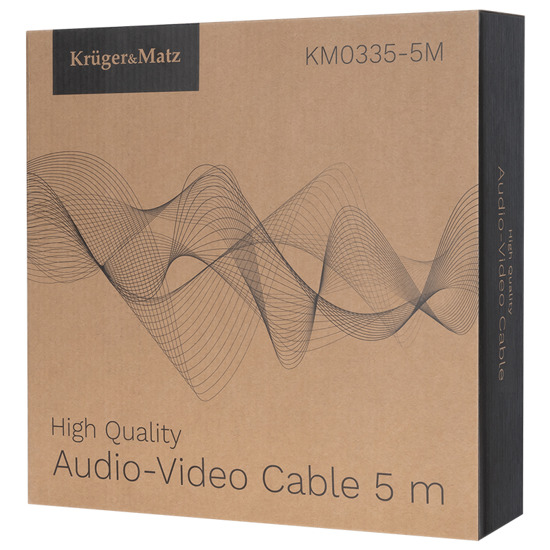 Set cabluri difuzor cu mufe banana 4mm x2 conductor cupru 15AWG 1.6mm2 5m Kruger&Matz KM0335-5M – IoElectronice.ro [4]