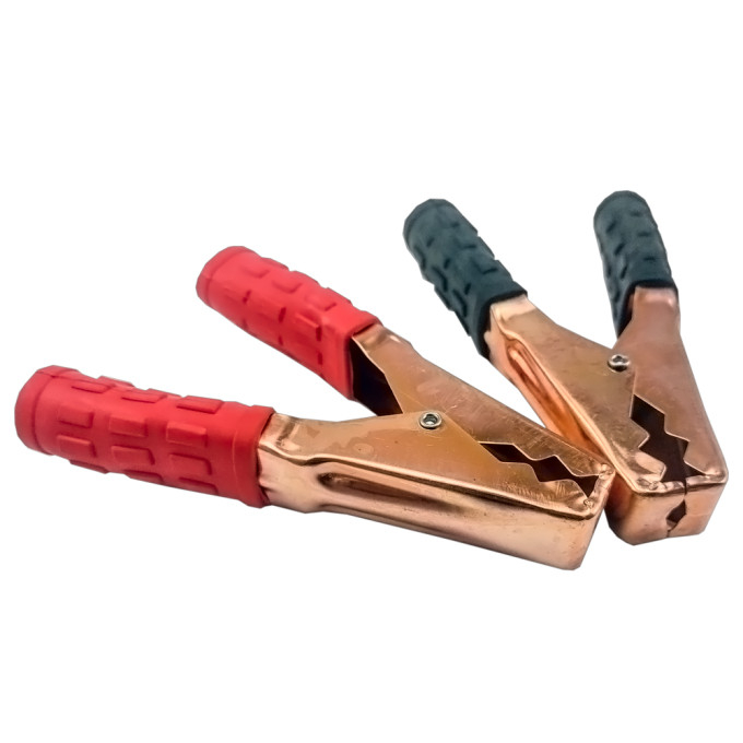 Set cleme crocodil 500-600Ah 15.5x11cm cupru placat cu fier 2buc Carguard – IoElectronice.ro [2]