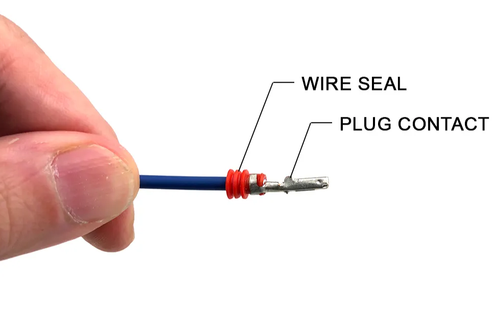 Set conector cablu Superseal 1.5 tata mufa 3 pin 3 pini inclusi + 3 garnituri incluse IP67 TE Connectivity 282105-1-SET-M - IoElectronice.ro [4]