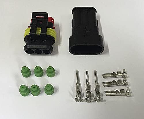 Set conectori cablu Superseal 1.5 tata-mama mufa 3 pin + 6 pini inclusi + 6 garnituri incluse IP67 TE Connectivity 282105-1-SET-M - IoElectronice.ro [2]