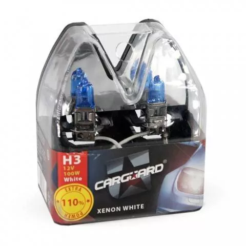 Set de 2 becuri Halogen H3 100W +110% intensitate Alb Xenon 12V Carguard – IoElectronice.ro [4]