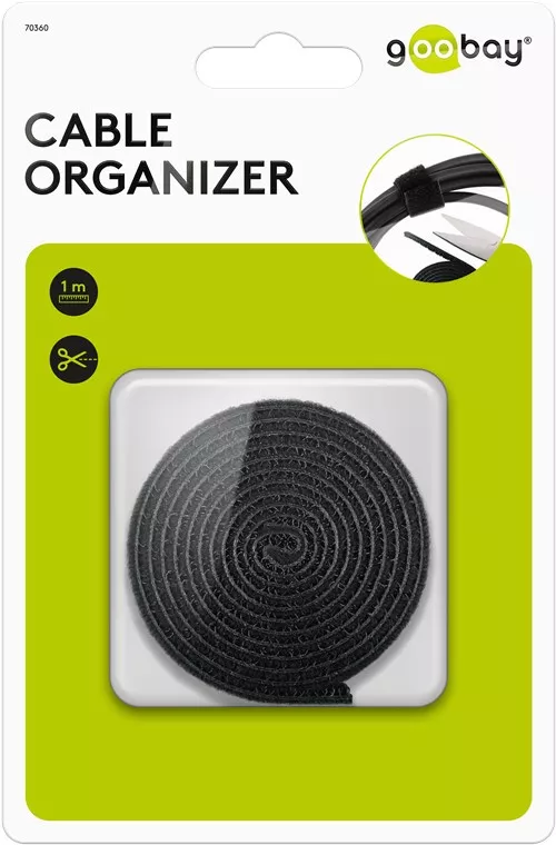 Set de gestionare fixare cabluri 1m negru Goobay [6]