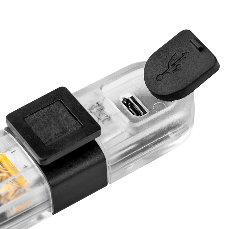 Set Iluminat Bicicletă USB Fata și Spate, Lumină LED Reîncărcabilă, Siguranță și Vizibilitate Sporită [2]