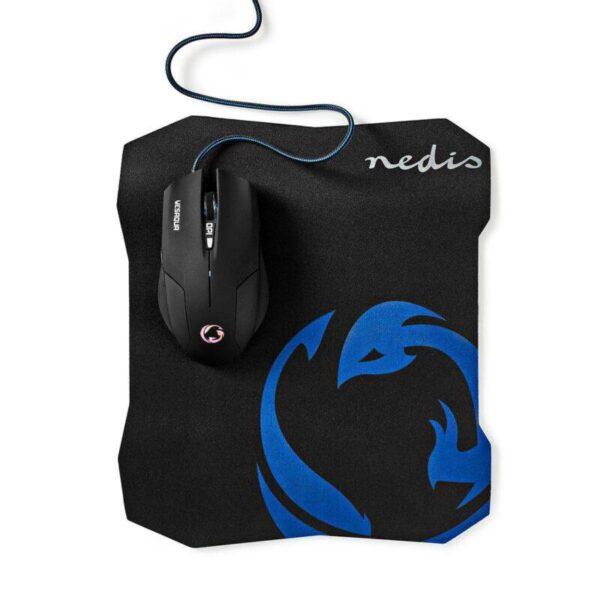 Set Mouse Gaming cu Fir și Mouse Pad 1600 DPI, 6 Butoane, Design Ergonomic Nedis [3]