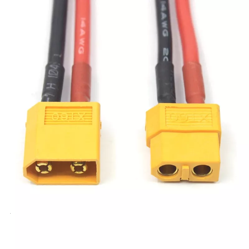 Set mufa XT30 tata/mama cu cablu siliconic, 16 AWG, 10cm, curent 15A, pentru baterii 7.4V-22.2V [1]