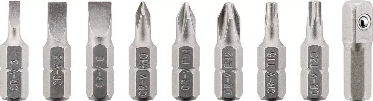 Set șurubelnițe cu clichet 8biti CrV și 5 tubulare PH/Torx Goobay, lungime 100mm, accesorii pentru reparatii electronice [2]