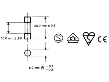 Siguranțe fuzibile rapide sticlă 5x20mm 2.5A 10buc [2]