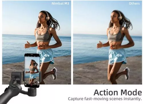 Sistem de Stabilizare Gimbal pentru Smartphone Vantop Nimbal M3 – Filmare Stabilă, Creativitate și Autonomie de 15h [4]