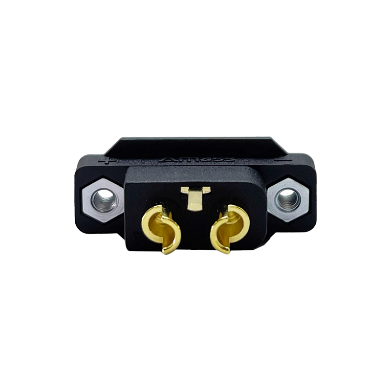 Soclu alimentare DC XT60 tata 3 pin (2+1) lipire neagră 600V AMASS XT60IE-M [2]