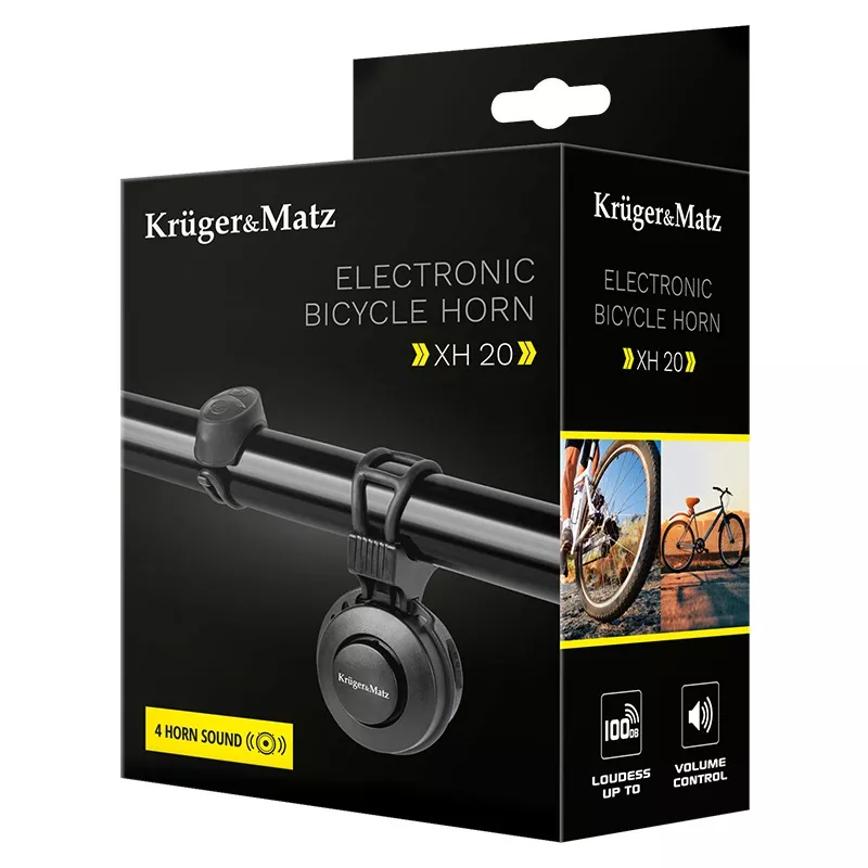 Sonerie Bicicleta XH20 Kruger&Matz – Claxon 4 sunete, Volum până la 100dB, IP65, Montare pe ghidon [7]