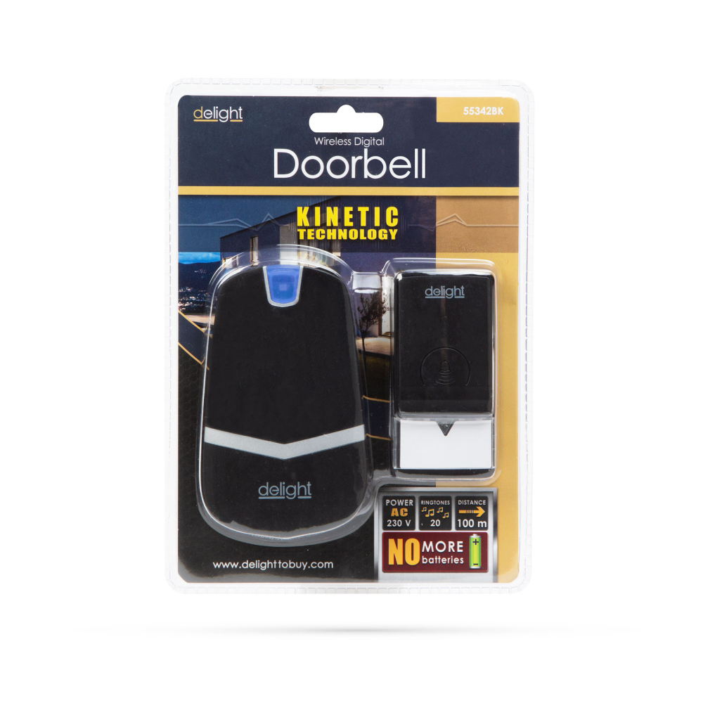 Sonerie digitală fără fir și fără baterie Kinetic delight 55342BK – IoElectronice.ro [2]