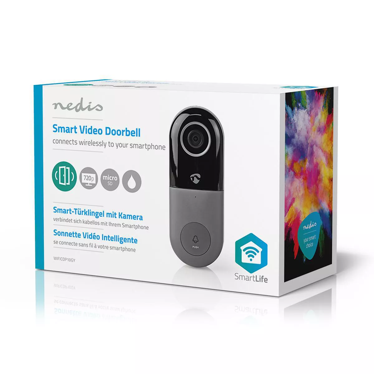 Sonerie Video Wi-Fi HD 720p Nedis - Securitate Inteligentă cu Notificări și Vedere Noapte [8]