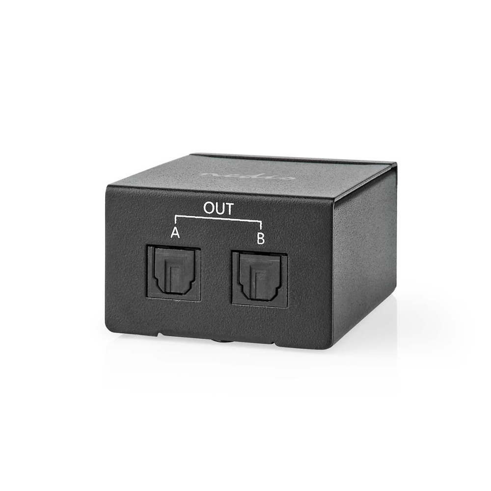 Splitter audio optic Toslink 1x la 2x mama, negru, Nedis ASPL2512BK, transfer digital audio fără pierderi, ușor de instalat [1]