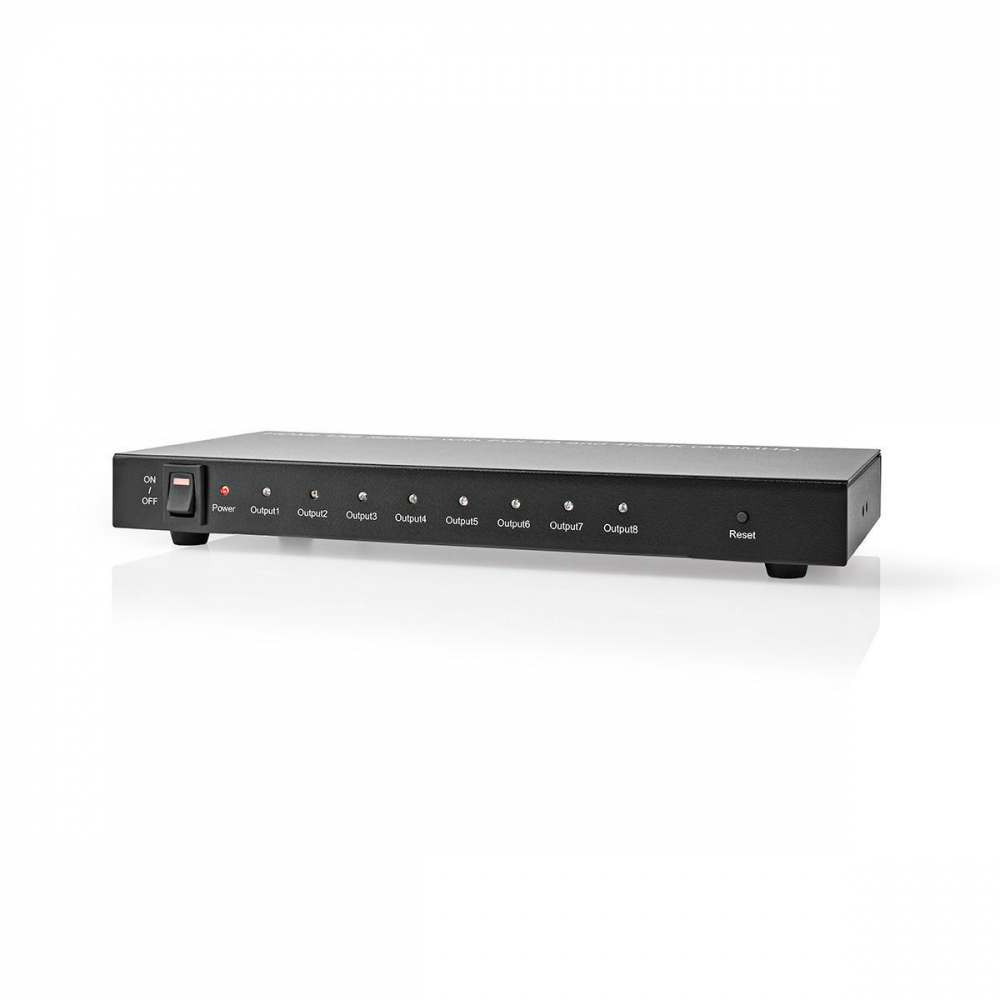 Splitter HDMI 4K 8-Porturi Nedis, Dual 1080p/4K@30Hz, Plug & Play, Compatibil cu TV, Monitor, Xbox, PS4 [3]