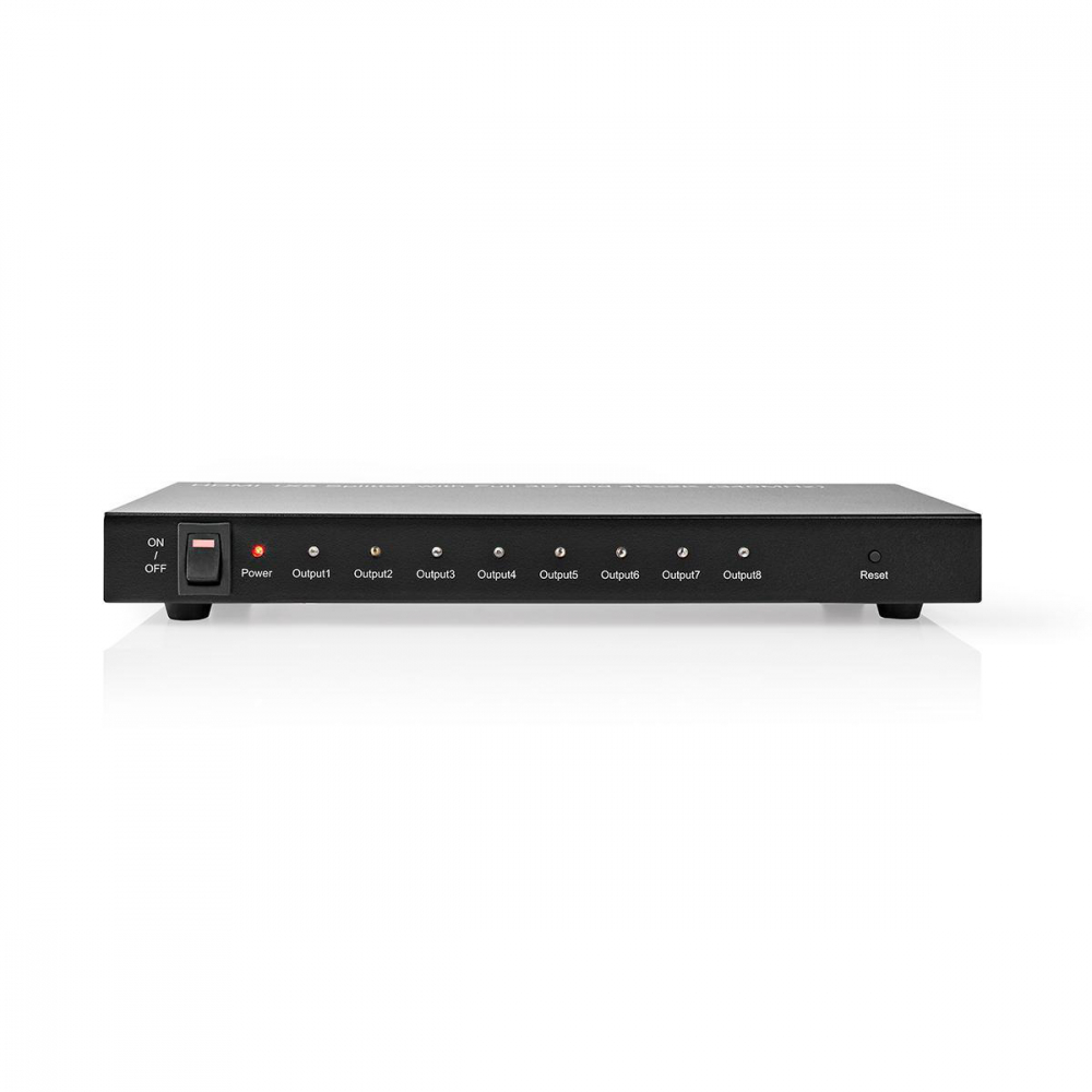 Splitter HDMI 4K 8-Porturi Nedis, Dual 1080p/4K@30Hz, Plug & Play, Compatibil cu TV, Monitor, Xbox, PS4 [2]