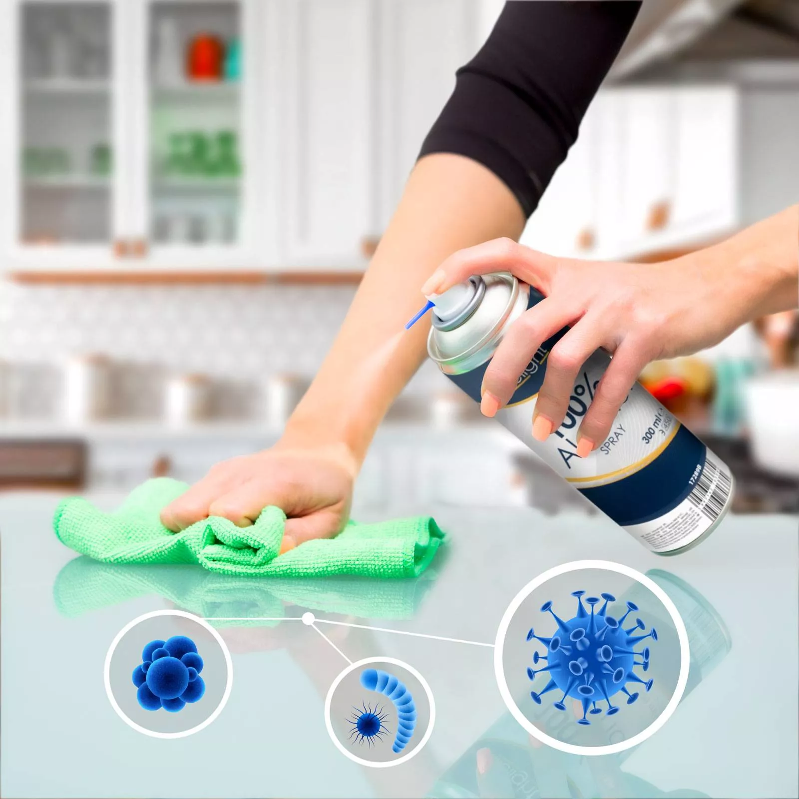 Spray Alcool 100% 300ml Delight – Curățare Eficientă, Dezinfectare Rapidă pentru Echipamente Electronice și Suprafete [2]