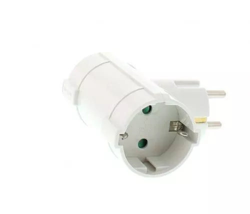 Stecher dublu cu contact protecție 2x SCHUKO laterale [2]