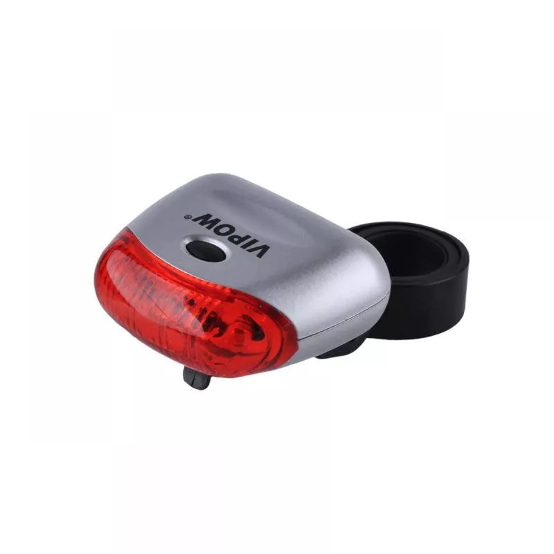 Stop bicicleta LED JY-604S VIPOW cu 5 LED-uri, 3 funcții, durată 100.000 ore, ușor de montat, compatibil cu 2x AAA [1]