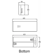 Suport baterii 2x AAA COMF SBH-421-1A, montare cu capac, cabluri 150mm, negru, brand CONFORTABLE ELECTRONIC CO. LTD [2]