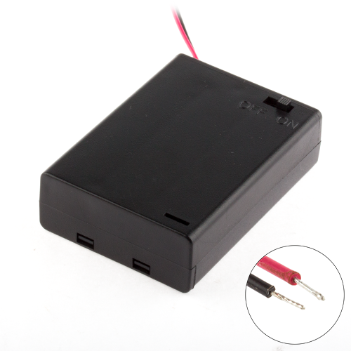 Suport baterii 3x AA cu capac și întrerupător și 2 fire BAT.H.AA-3 SWITCH – IoElectronice.ro [2]
