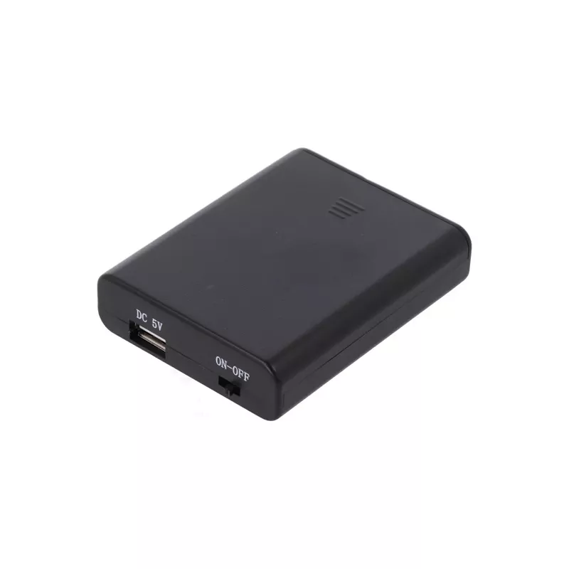 Suport baterii AA R6 x4buc cu suport și capac cu terminal mamă USB A COMF SBH341-3S/USB – IoElectronice.ro [2]