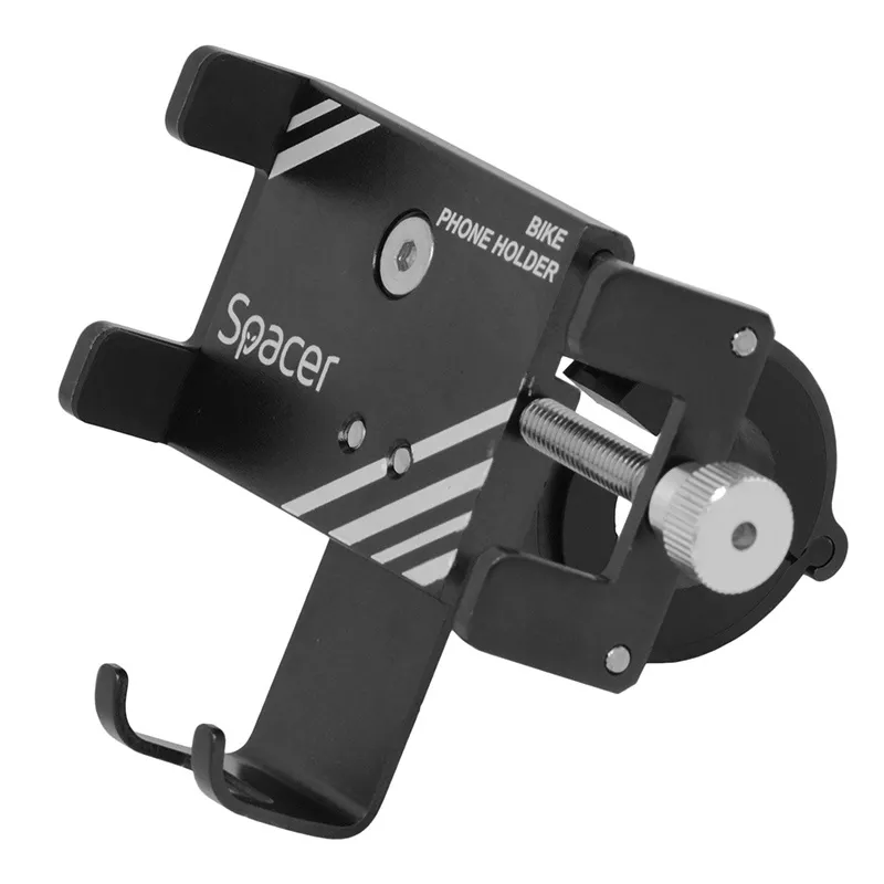 Suport bicicleta metalic negru SPACER SPBHB – Accesoriu durabil și sigur pentru telefonul tău în oraș [1]