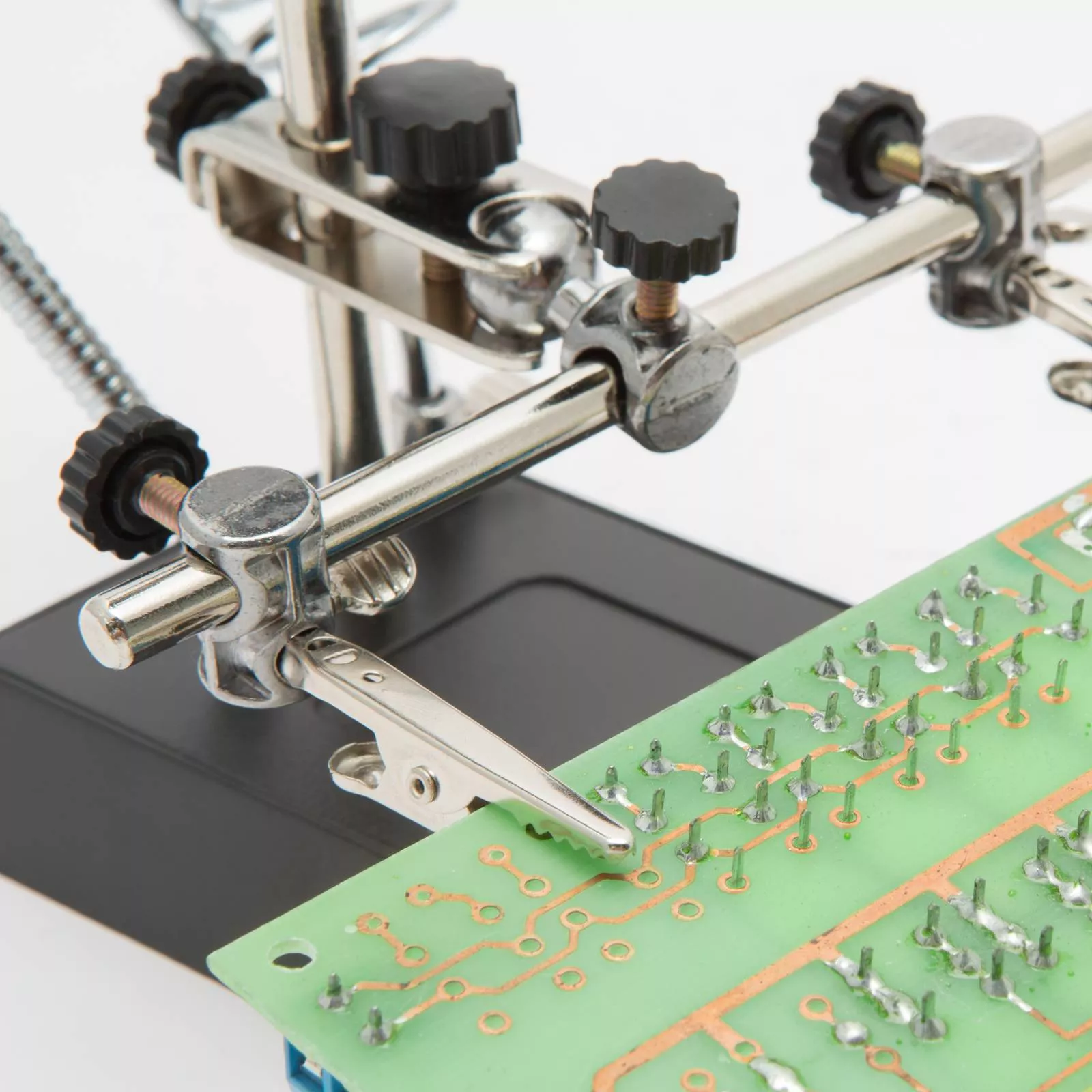 Suport CI cu lupă 9/3 cm iluminată 5x LED 15lm și cleme crocodil Fahrenheit – IoElectronice.ro [3]