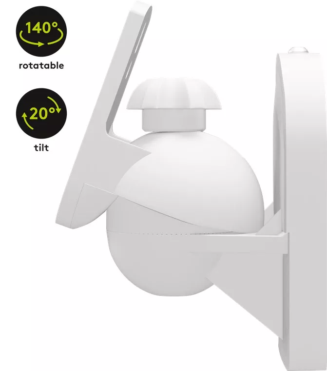 Suporti difuzoare universal 2buc Goobay pe perete reglabil 3.5kg alb [3]